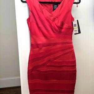 Red cocktail dress by Jax